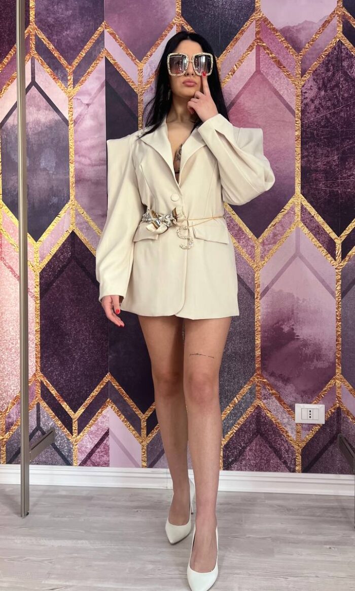 BLAZER FARFALLA BEIGE