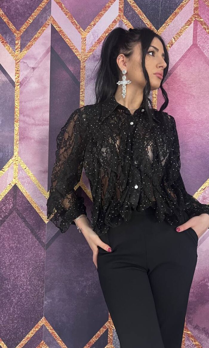 CAMICIA PARISIENNE NERA