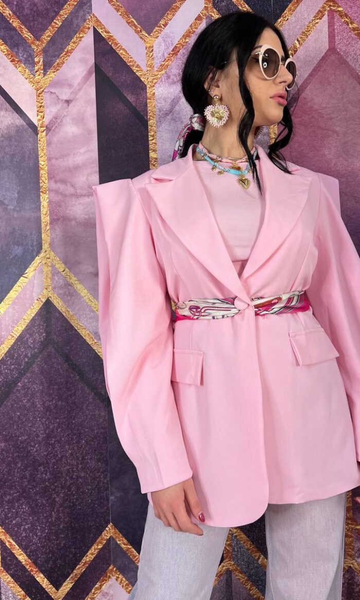 BLAZER FARFALLA ROSA