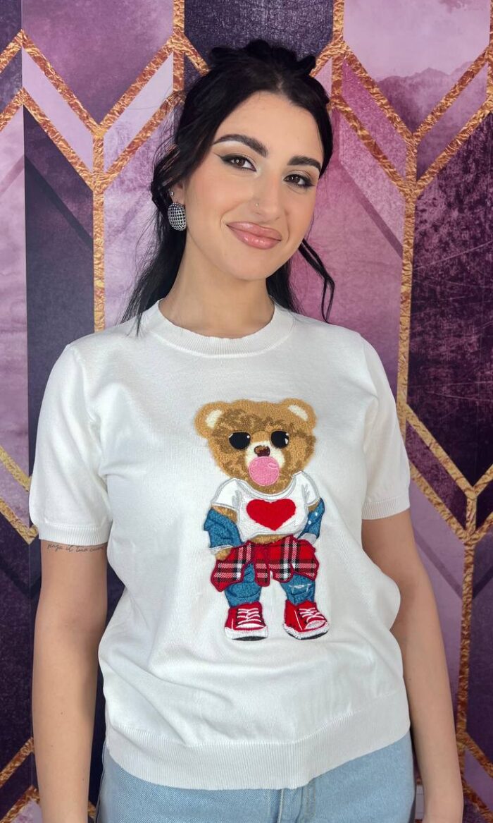 MAGLIA ORSO BIANCA