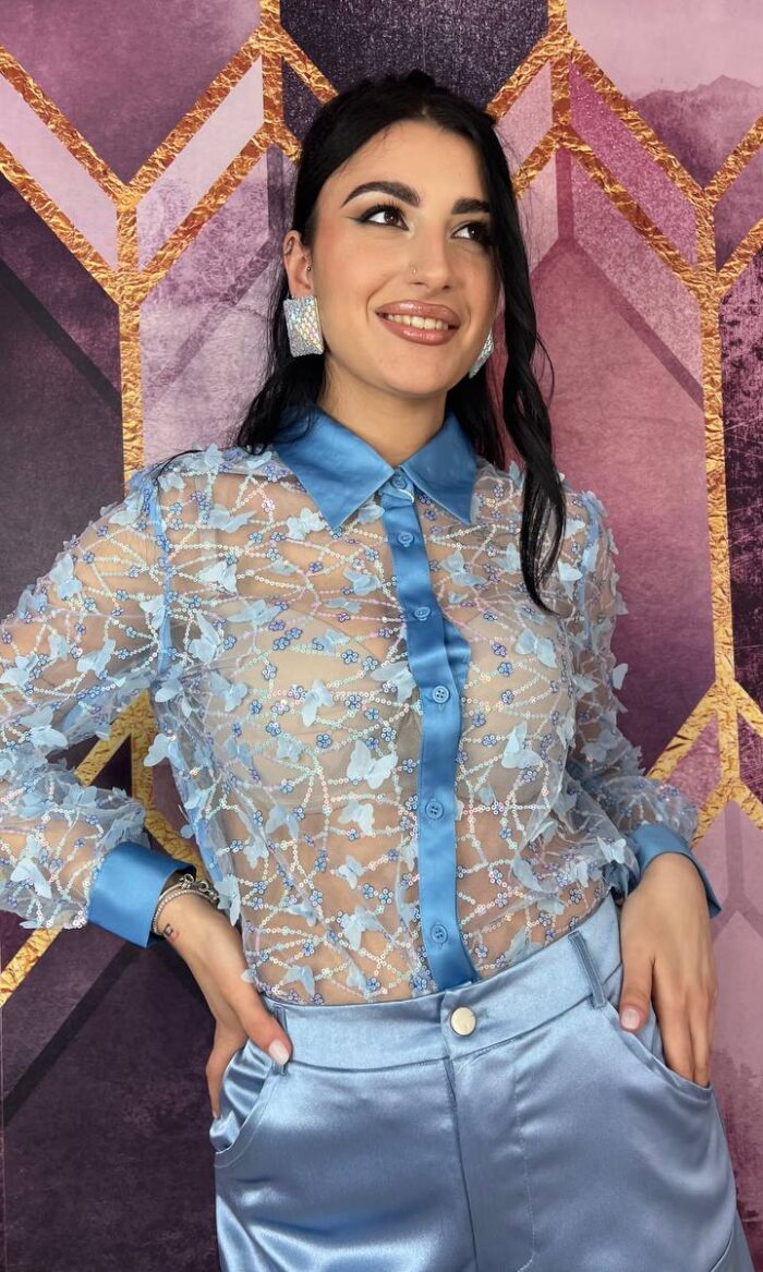 CAMICIA FAIRY CELESTE
