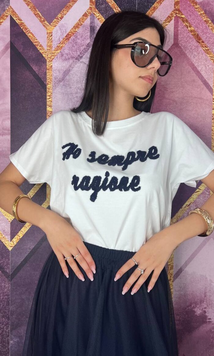 T-SHIRT HO SEMPRE RAGIONE BLU OVER