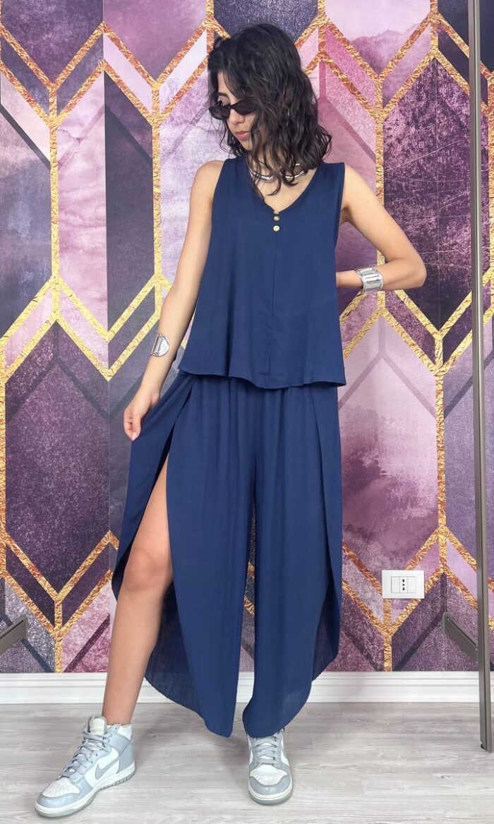 PANTALONE JASMINE BLU